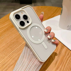 Luxury Transparent Phone Magnetic Clear Bumper Case for iPhone