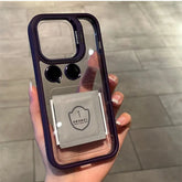 JFA Camera Lens Metal Ring Protector Stand Case With Lens Film for iPhone