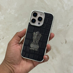 🇮🇳NEW Satymev Jayte Edition Leather Look Cover for iPhone🇮🇳